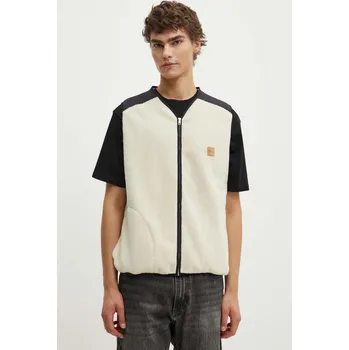 Pánská vesta Vesta A.P.C. blouson nate béžová barva, PSAIF.M02958 02X, vel. M