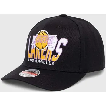Čepice Čepice s vlněnou směsí Mitchell&Ness NBA LOS ANGELES LAKERS černá barva, s aplikací HHSSINTL1263.LALBLCK 99X, vel. ONE SIZE