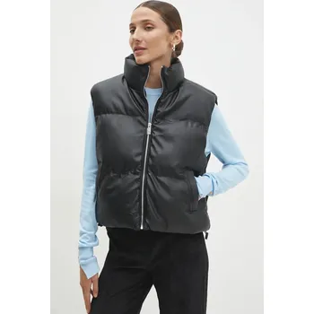 Dámská vesta Vesta Answear.LAB černá barva LJK.TROPICGILBLK.ums 99X, vel. XL