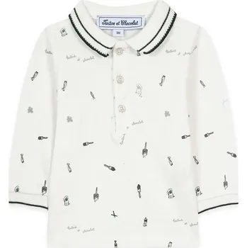 Chlapecké tričko Dětské bavlněné tričko s dlouhým rukávem Tartine et Chocolat zelená barva, TZ11071 TZ11071.80.94 96X, vel. 94