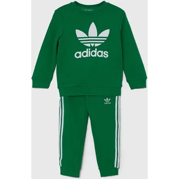 Dětská tepláková souprava adidas Originals CREW SET IX5153 zelená 77X, vel. 62