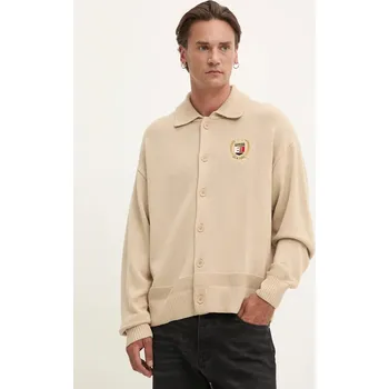 Dámský svetr Svetr s příměsí vlny Tommy Jeans béžová barva, DM0DM19422 80X, vel. XL