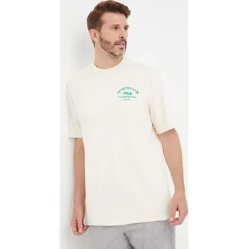 Pánské tričko Bavlněné tričko Fila FAM0506 béžová 01X, vel. L