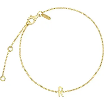 Náramek Pozlacený stříbrný náramek Design Letters 90501010R zlatá GLD, vel. ONE SIZE