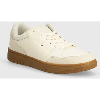 Pánské tenisky Tenisky Tommy Hilfiger TH BASKET CORE LTH MIX ESS béžová barva, FM0FM05058 01X, EUR 43