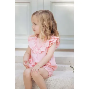 Kojenecké oblečení Kojenecký plátěný overal Tartine et Chocolat TY33031.80 oranžová 24X, vel. 80