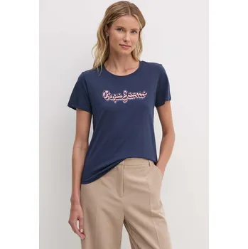 Pánské tričko Bavlněné tričko Pepe Jeans ENARA tmavomodrá barva, PL505879 59X, vel. S