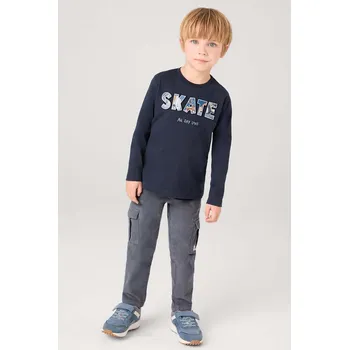 Chlapecké kalhoty Dětské kalhoty Mayoral cargo corduroy 4535.5E.Mini.9BYH šedá 09X, vel. 92