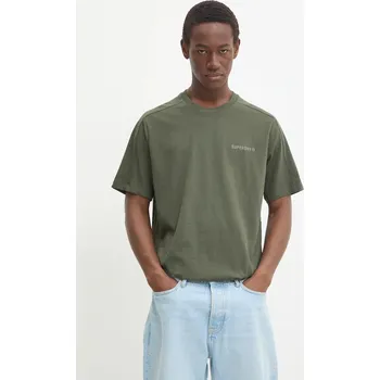 Pánské tričko Bavlněné tričko Superdry zelená barva, M1012083A-1IP M1012083A.1IP 87X, vel. S