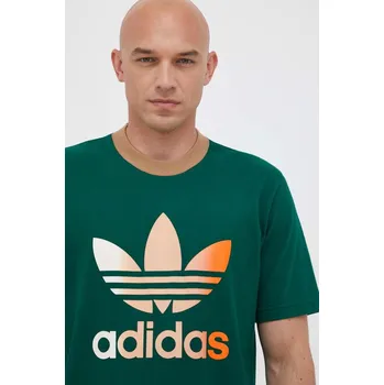Pánské tričko Bavlněné tričko adidas Originals IP6969 zelená 77X, vel. L