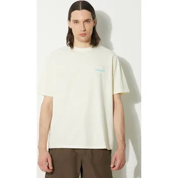 Bavlněné tričko thisisneverthat C-Logo Tee TN241TTSST29 béžová 02X, vel. L