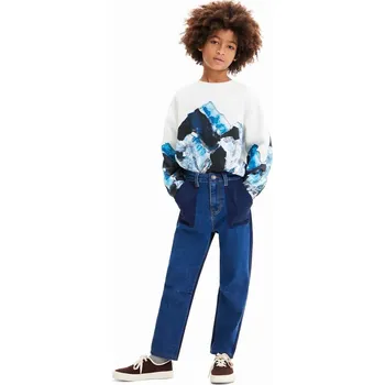 Chlapecké kalhoty Dětské rifle Desigual 23WBDD04 modrá 55X, vel. 140