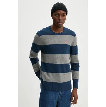 Dámský svetr Vlněný svetr Levi's A4320 námořnická modř 59B, vel. XL