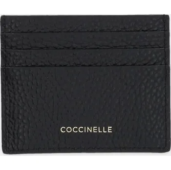 Peněženka Kožené pouzdro na karty Coccinelle černá barva, E2 SSL 12 01 E2.SSL.12.01 99X, vel. ONE SIZE