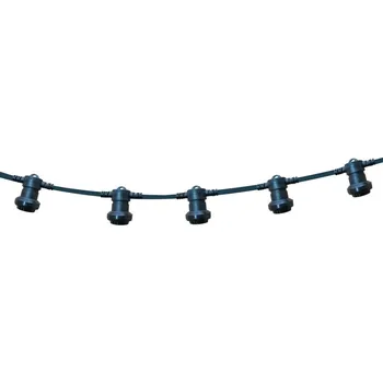 Venkovní osvětlení VELAMP Venkovní světelný řetěz PS100B s 10 objímkami, 10m