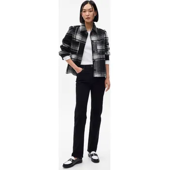 GAP Dámská Vlněná košilová crop bunda 779133-01 Velikost: L Tričko zdarma při nákupu nad 3000,-!