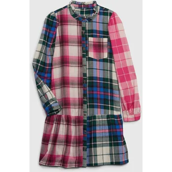 Pánská móda GAP Dívčí Dětské kostkované šaty 484110-00 Velikost: M Tričko zdarma při nákupu nad 3000,-!