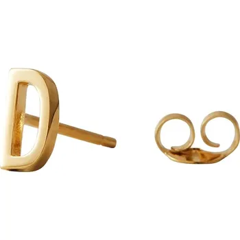 Náušnice Pozlacené stříbrné náušnice Design Letters 90401001D zlatá GLD, vel. ONE SIZE