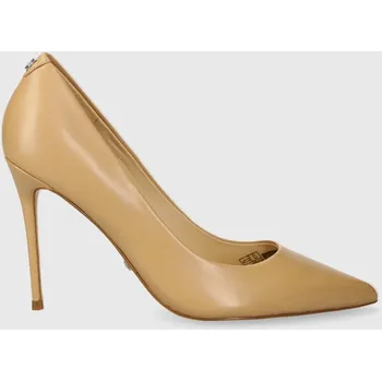 Dámské lodičky Kožené lodičky Guess SABALIA6 béžová barva, FLPSB6 LEA08 FLPSB6.LEA08.SAND 08X, EUR 41