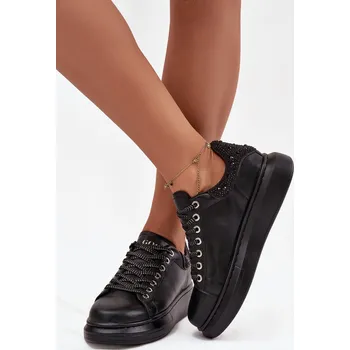 Dámské tenisky Dámské tenisky z pravé kůže GOE OO2N4004 Barva: Černá, Velikost: 40