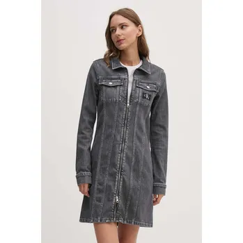 Dámské šaty Džínové šaty Calvin Klein Jeans J20J223667 šedá 90J, vel. XS