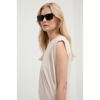 Bavlněný top Marella béžová barva, 2413941095200 01X, vel. XL