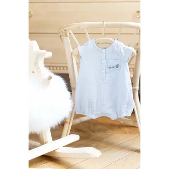 Dupačky Dětské bavlněné dupačky Tartine et Chocolat TY33050.49.74 modrá 50X, vel. 71