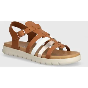 Dámské sandále Dětské kožené sandály Geox SANDAL SOLEIMA J35GSB.043CF.36.39 hnědá 82X, EUR 39