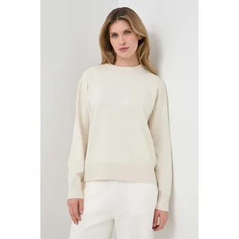 Dámský svetr Svetr Weekend Max Mara dámský, béžová barva, lehký, 2415361051600 01X, vel. L