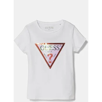 Dětské tričko Guess bílá barva, K4RI31 K6YW1 K4RI31.K6YW1.PPYA 00X, vel. 88-96