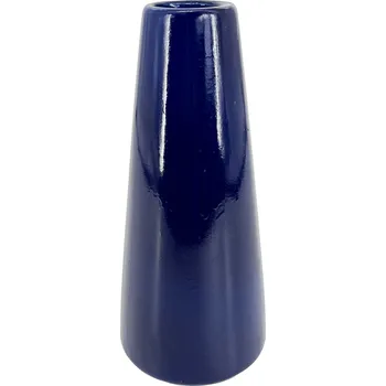 Váza Clay - II.jakost Modrá keramická váza Cora, 11,5x11,5x26 cm - lesklá, II.jakost