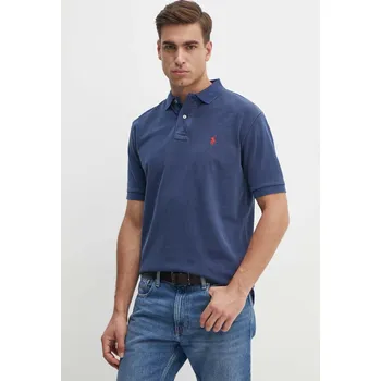 Bavlněné polo tričko Polo Ralph Lauren tmavomodrá barva 710850860 59X, vel. S