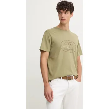 Pánské tričko Bavlněné tričko Pepe Jeans ANDER PM509621 zelená 81X, vel. L