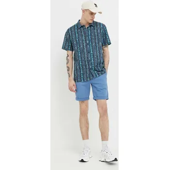 Pánská košile Košile Quiksilver tmavomodrá barva, regular, s klasickým límcem EQYWT04463 59X, vel. S