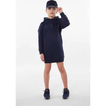 Dámské šaty Dívčí šaty BOSS tmavomodrá barva, mini J50895.162.174 59X, vel. 174