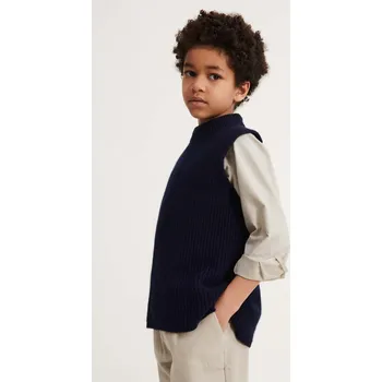 Dámská vesta Vlněná vesta Liewood tmavomodrá barva LW18231 59X, vel. 128