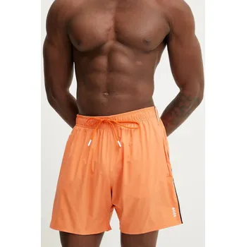 Pánské kraťasy Plavkové šortky BOSS Iconic oranžová barva 50491594 22A, vel. M