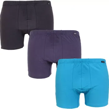 3 Pack pánských boxerek Andrie PS 5940 grafit, navy, tyrkys - velikost XXL