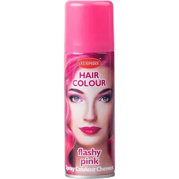Barva na vlasy Barevný sprej na vlasy růžový, 125 ml
