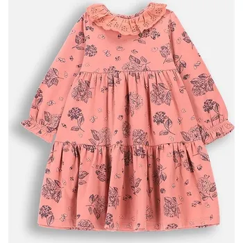 Dámské šaty Dětské bavlněné šaty Coccodrillo ZC4129101FGN růžová 30X, vel. 68