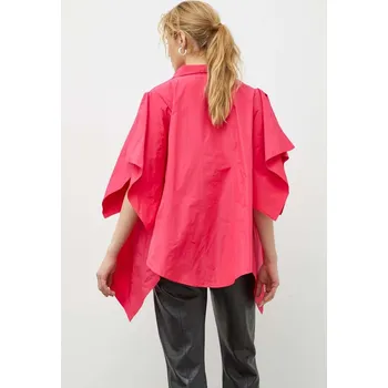 Dámská mikina Halenka MMC STUDIO dámská, růžová barva, hladká MANIA.SHIRT 30X, vel. ONE SIZE