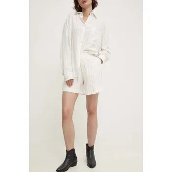 Pánské kraťasy Lněné šortky Answear.LAB 5963.IK bílá 00X, vel. M