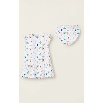 Dámské šaty Dětské bavlněné šaty zippy 3105960301 bílá 00X, vel. 76