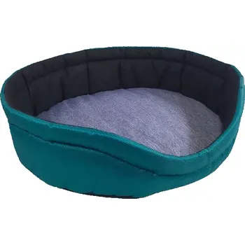 Pelíšek pro psa Pelech oválný 57x50x17 Tyrkysový