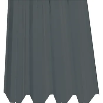 plechová krytina SATJAM Plech trapézový SAT50 střešní PE25 tl. 0,5 mm RAL 9006 stříbrný