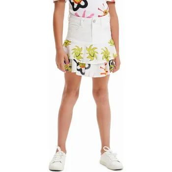 Dámská sukně Dětská sukně Desigual 23SGFD02 bílá 00X, vel. 140