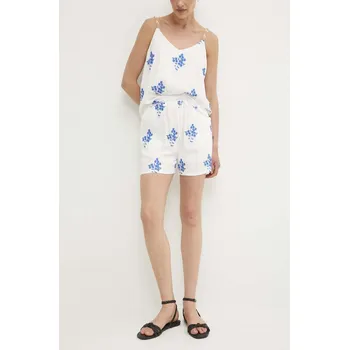 Pánské kraťasy Lněné kraťasy Answear.LAB M5004.HWK bílá 00X, vel. M