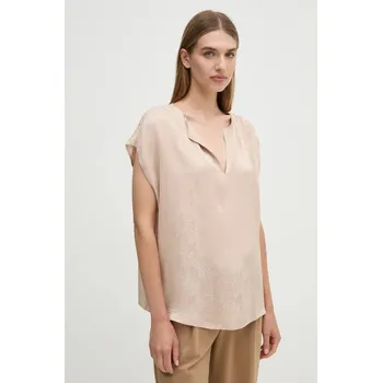 Dámská halenka Halenka Sisley 57U5LQ07Q béžová 80X, vel. XS