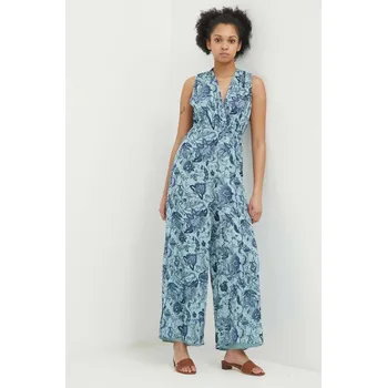 Dámský overall Overal Artigli tyrkysová barva, s výstřihem do v, AJ38565 AJ38565.ANICE/TAMP 66X, vel. 36