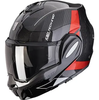 Helma na motorku SCORPION přilba EXO-TECH EVO CARBON Cad black/red - M